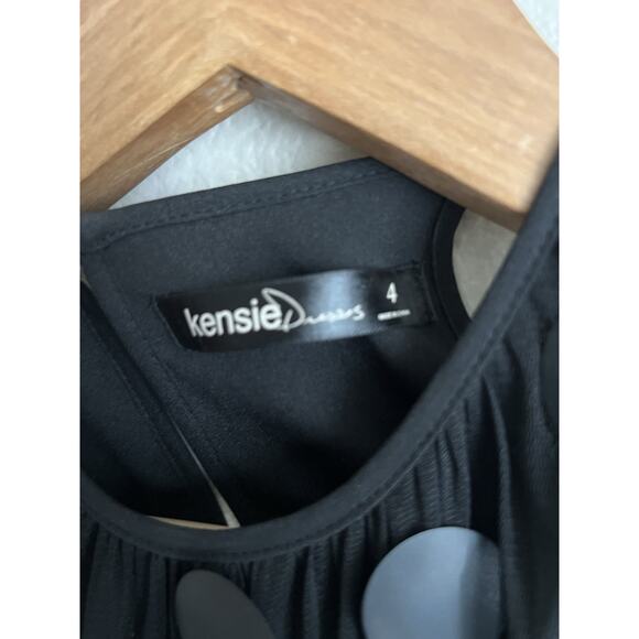 Kensie Womens Black Large Sequin Dress Size 4 - Picture 3 of 4